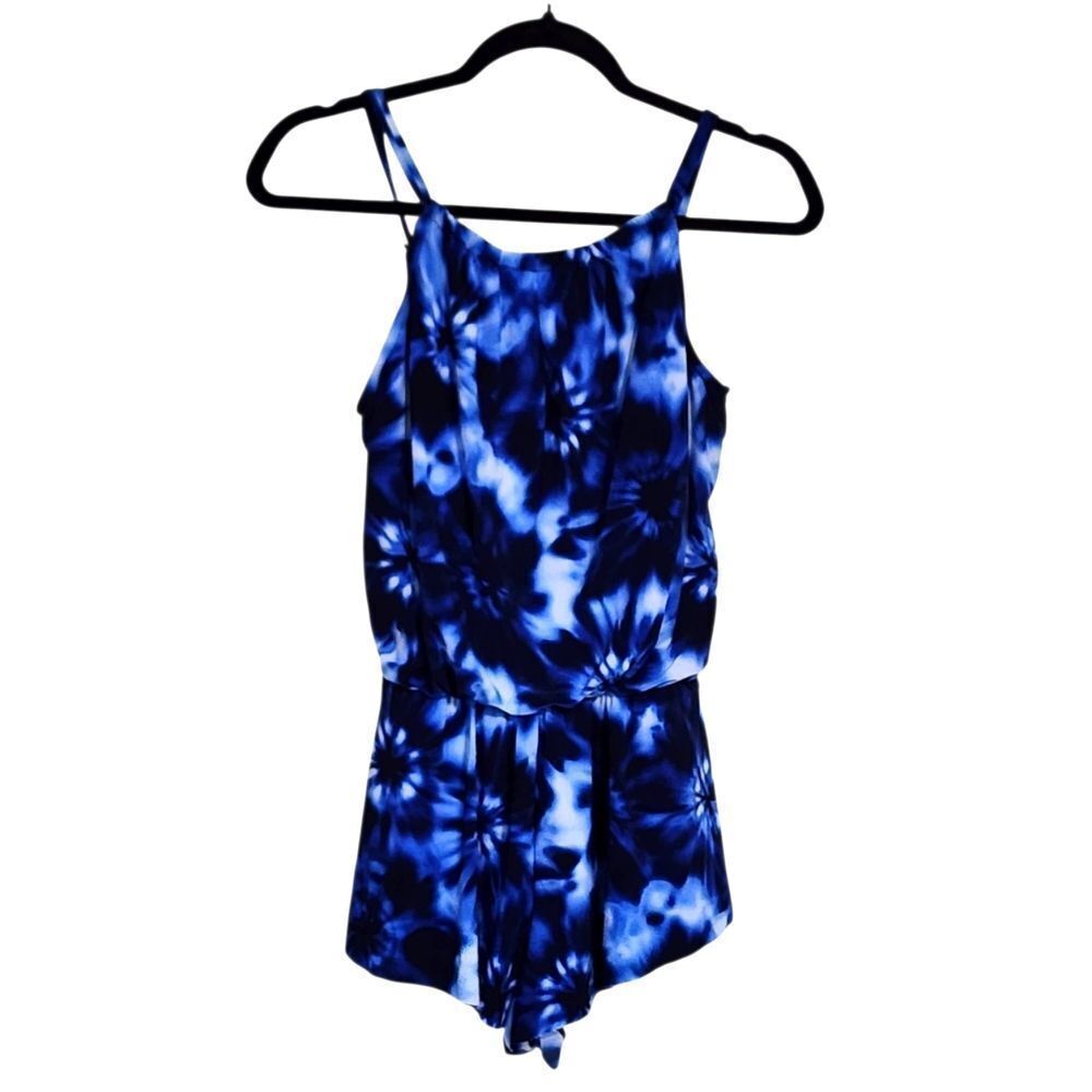 Aqua Green Swimsuit One Piece S Blue Black Tie Dye Swimsuit Shorts